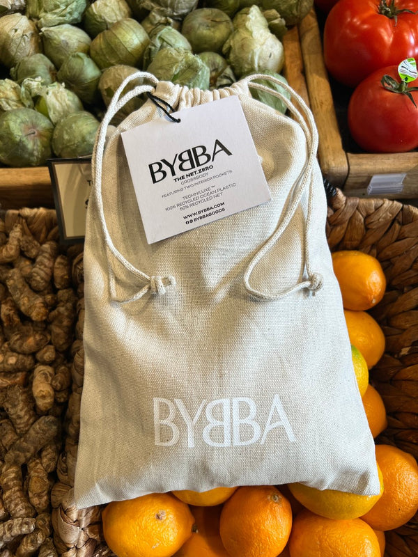pale pouch in a produce section of a store