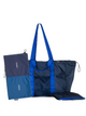 Dark blue travel bag with carry pouch