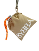 pale pouch hanging from clip