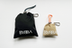 small black pouch beside smaller pale pouch