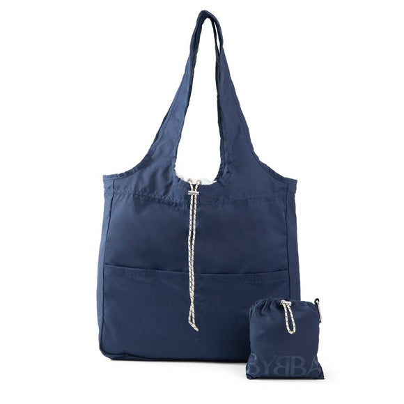 Navy bag and a navy pouch 