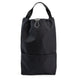 Front view of large black bag