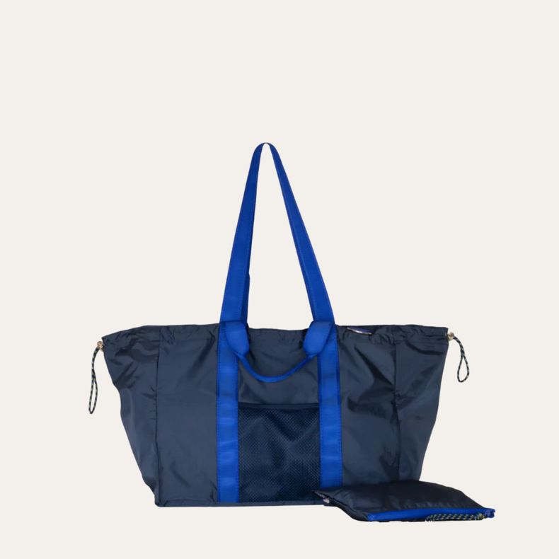 muta MARINE × bonfanti ボディバッグ キャンパス　ネイビー Canvas Tote(FREE Navy Duck×Indigo Duck/ネイビーダック×インディゴ