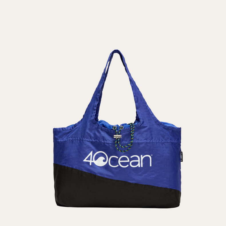 BYBBA x 4OCEAN THE LITTLE SUR PACKABLE TOTE BAG / ULTRA MARINE